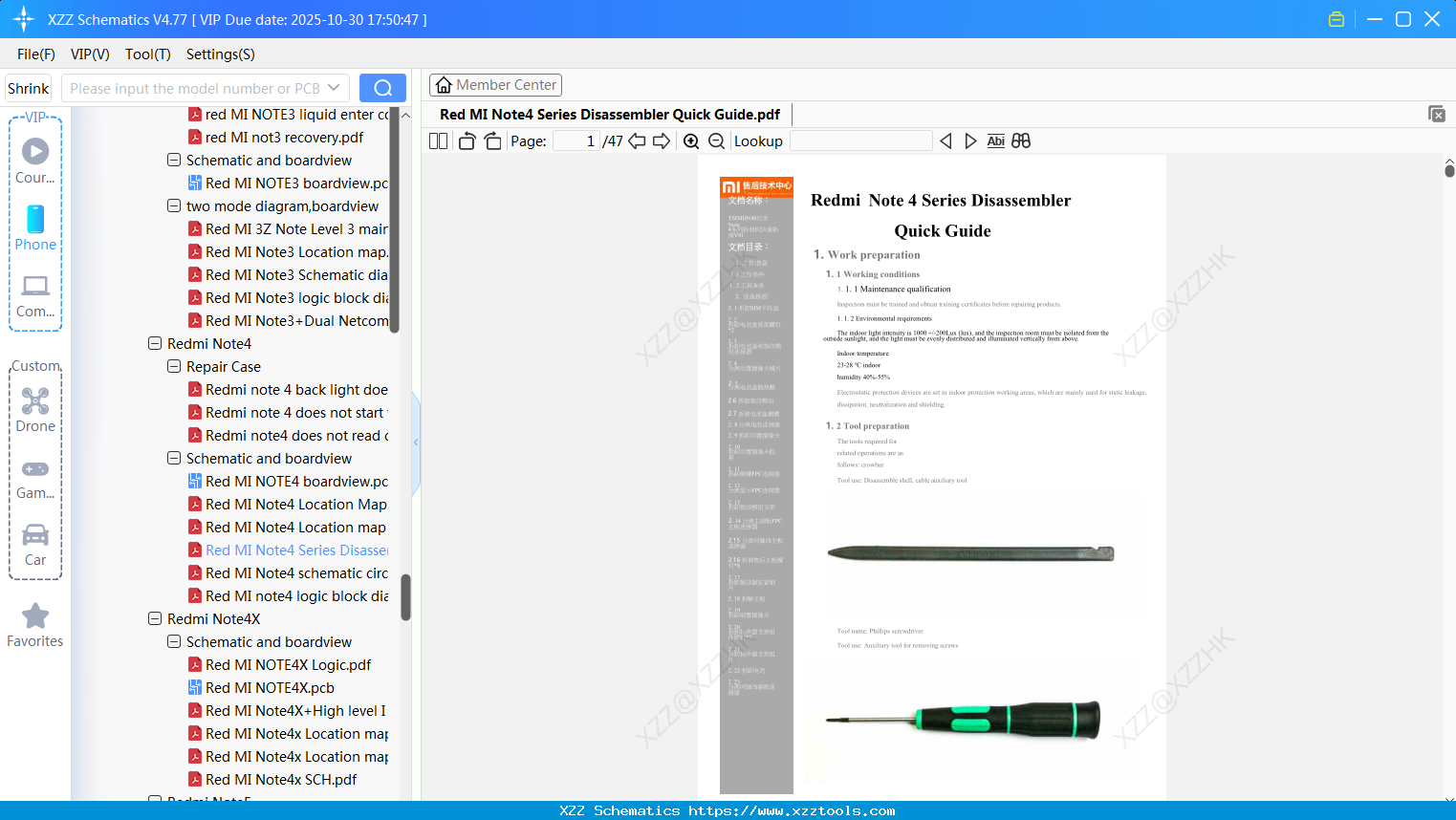 Xiaomi Redmi Note4 Series Disassembler Quick Guide